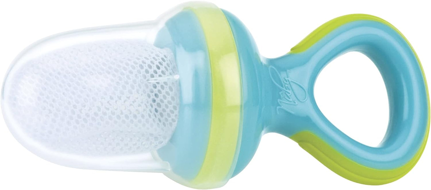 - the Nibbler - Grignoteur Pour Fruits, Légumes, ... - Avec Capuchon De Protection - Sans BPA - Aqua - 6+ Mois
