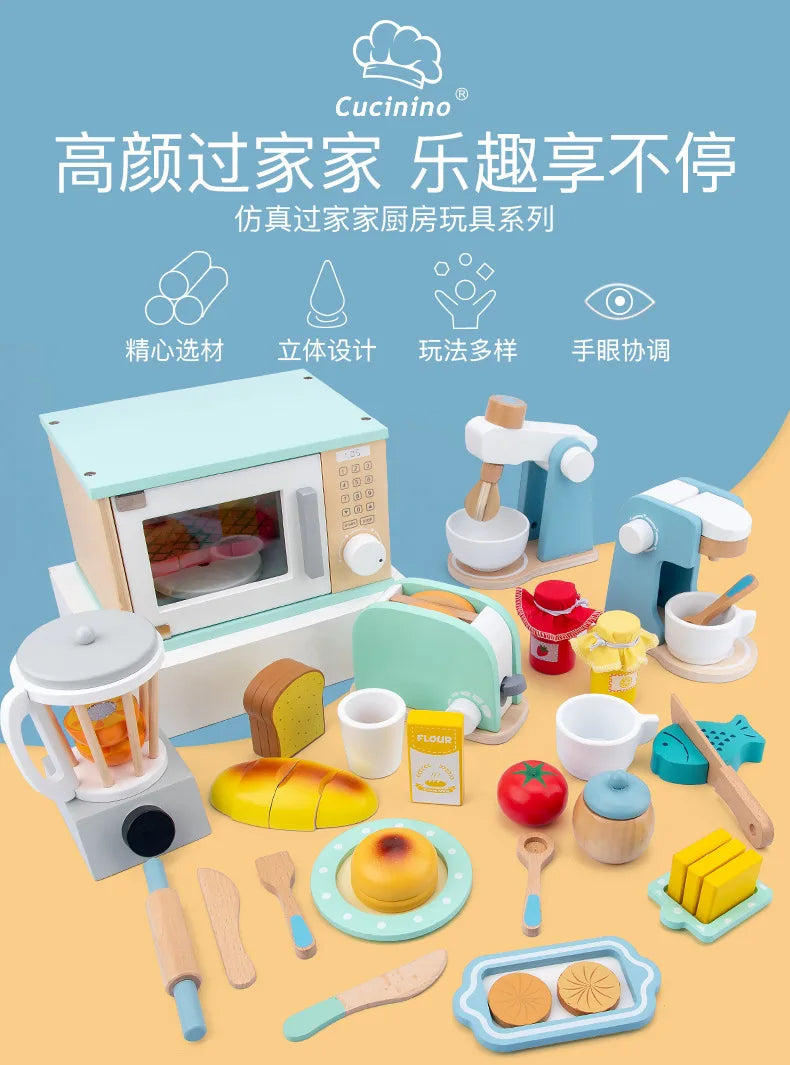 DIY Wooden Toy Set Educational Toys For Children Kids Girls