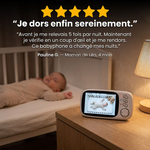 Babyphone Vidéo Sans Onde — Écran 3.2"