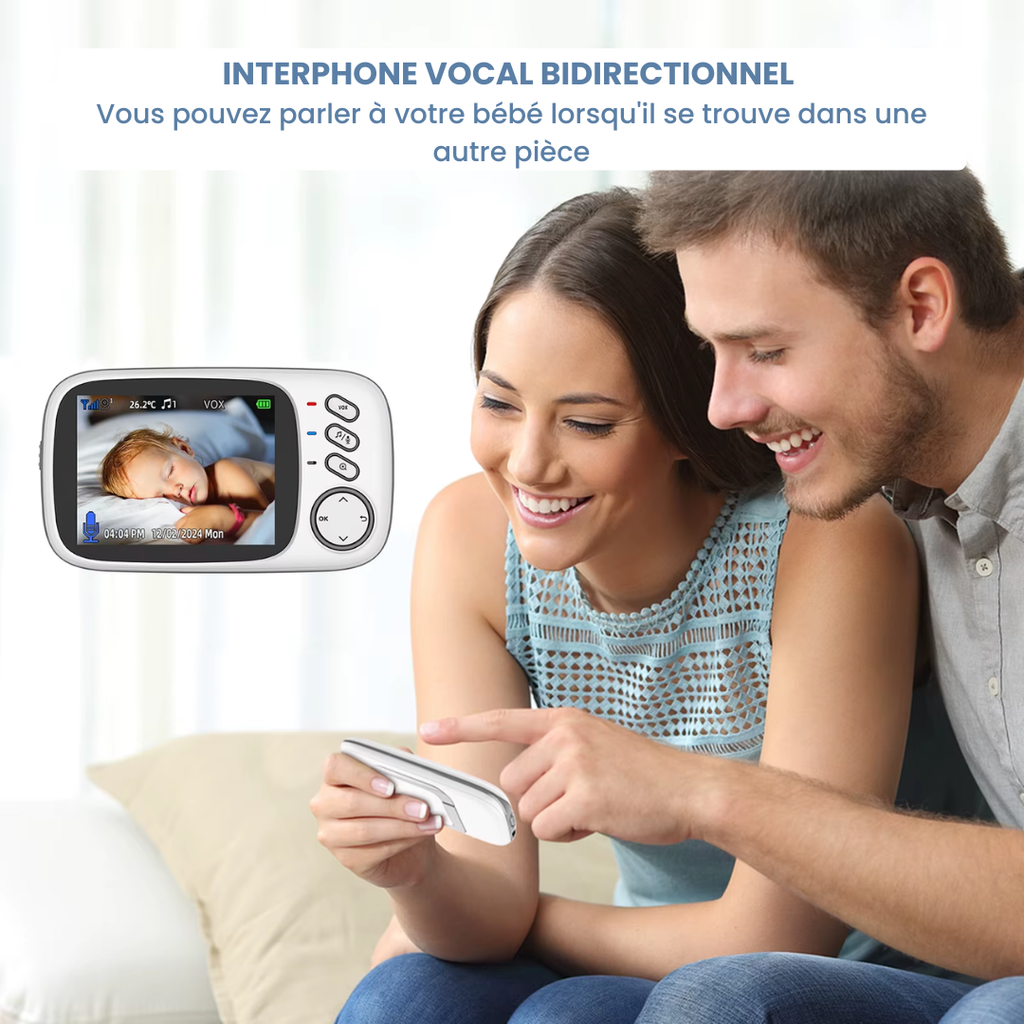 Babyphone Video Sans Onde — Ecran 3.2"