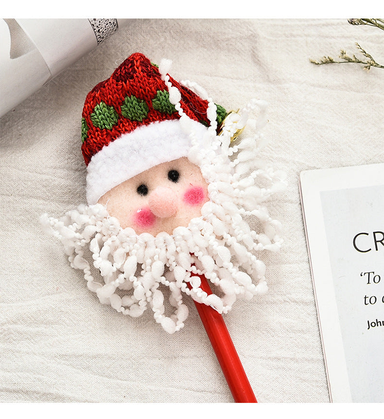 Cartoon Old Snowman Pattern Pen