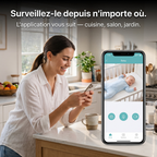 Babyphone Vidéo Double Mode — Écran 2.8" + App
