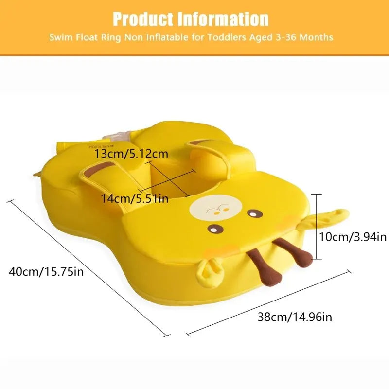 Baby Swimming Pool Floats Non Inflatable Infant Swim Buoyant Ring