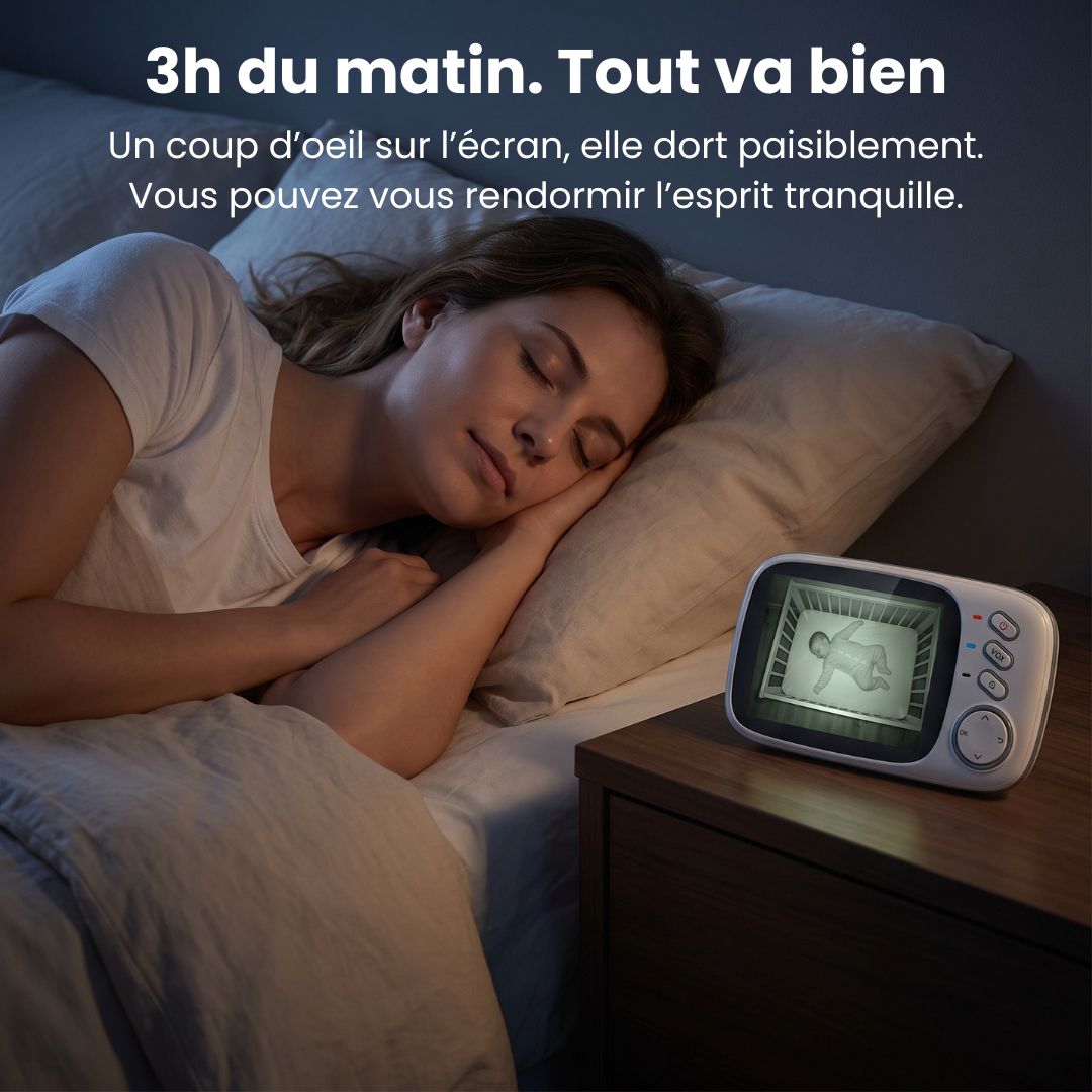 Babyphone Vidéo Sans Onde — Écran 3.2"