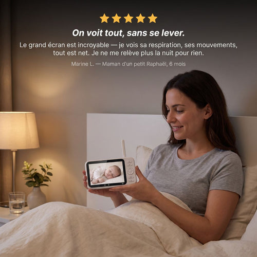 Babyphone Sans Onde — Grand Écran 5"