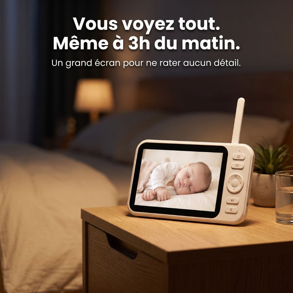 Babyphone Sans Onde — Grand Écran 5"