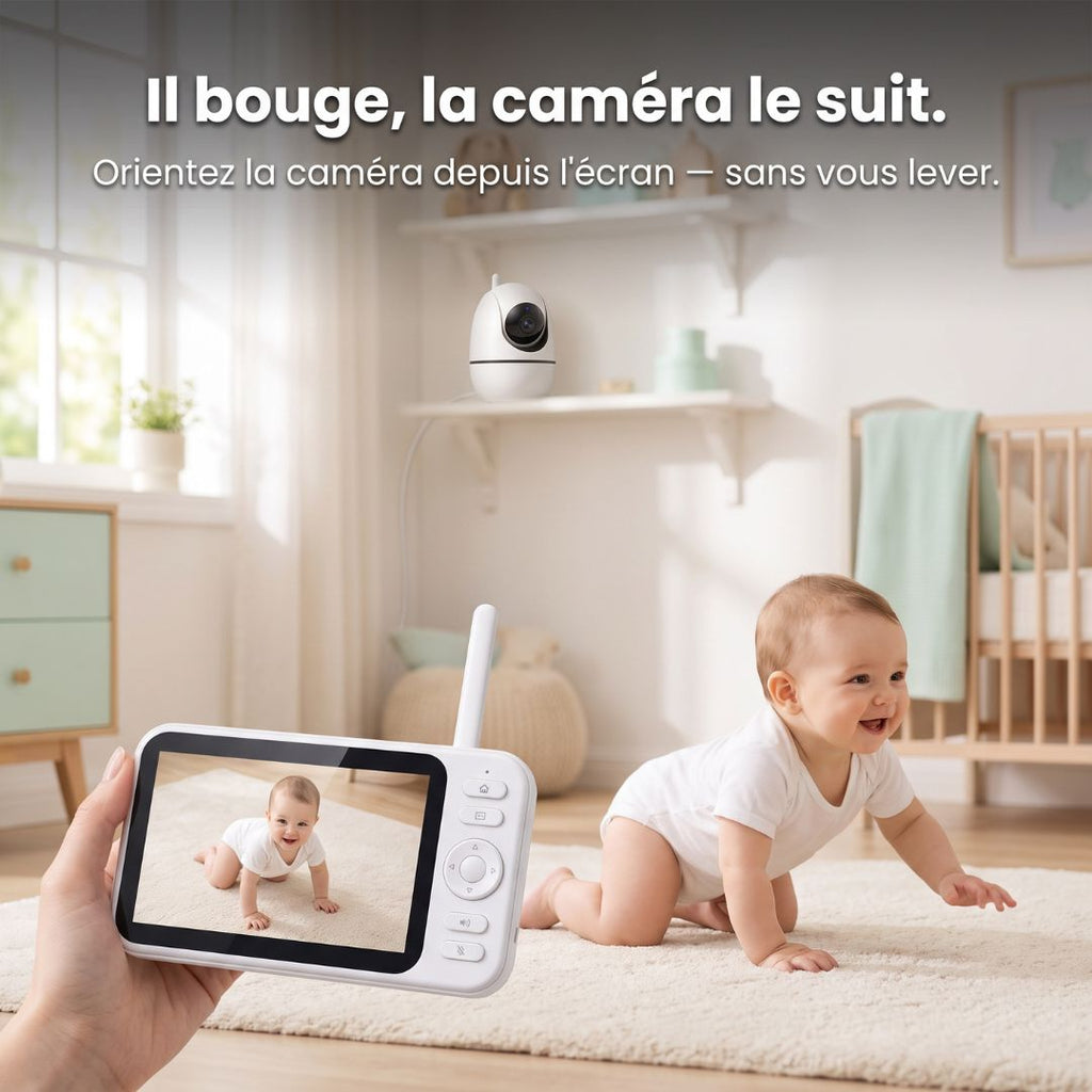 Babyphone Sans Onde — Grand Écran 5"