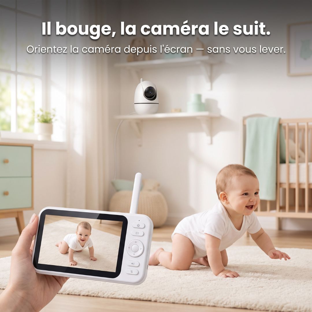 Babyphone Sans Onde — Grand Écran 5"