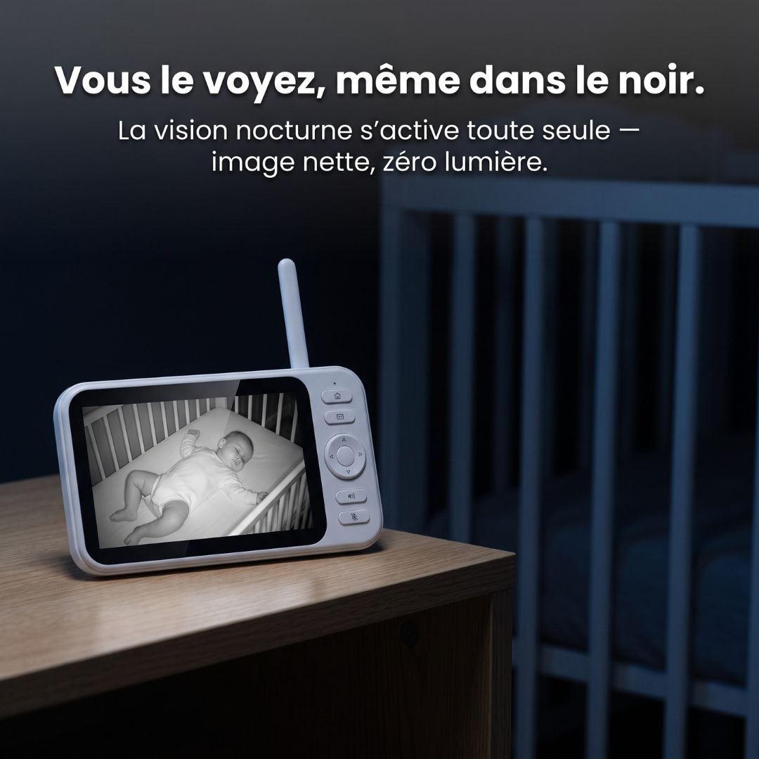 Babyphone Sans Onde — Grand Écran 5"