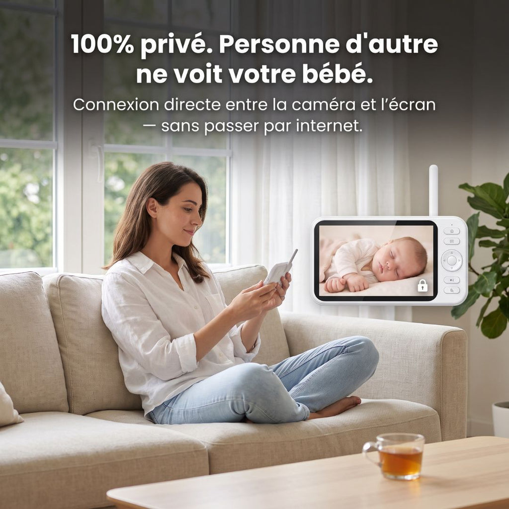 Babyphone Sans Onde — Grand Écran 5"