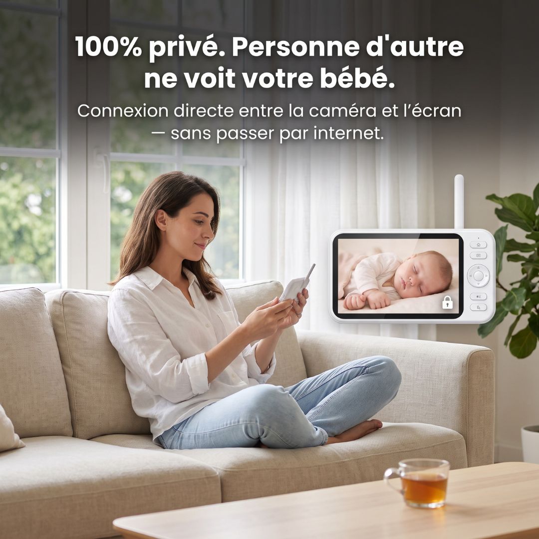 Babyphone Sans Onde — Grand Écran 5"