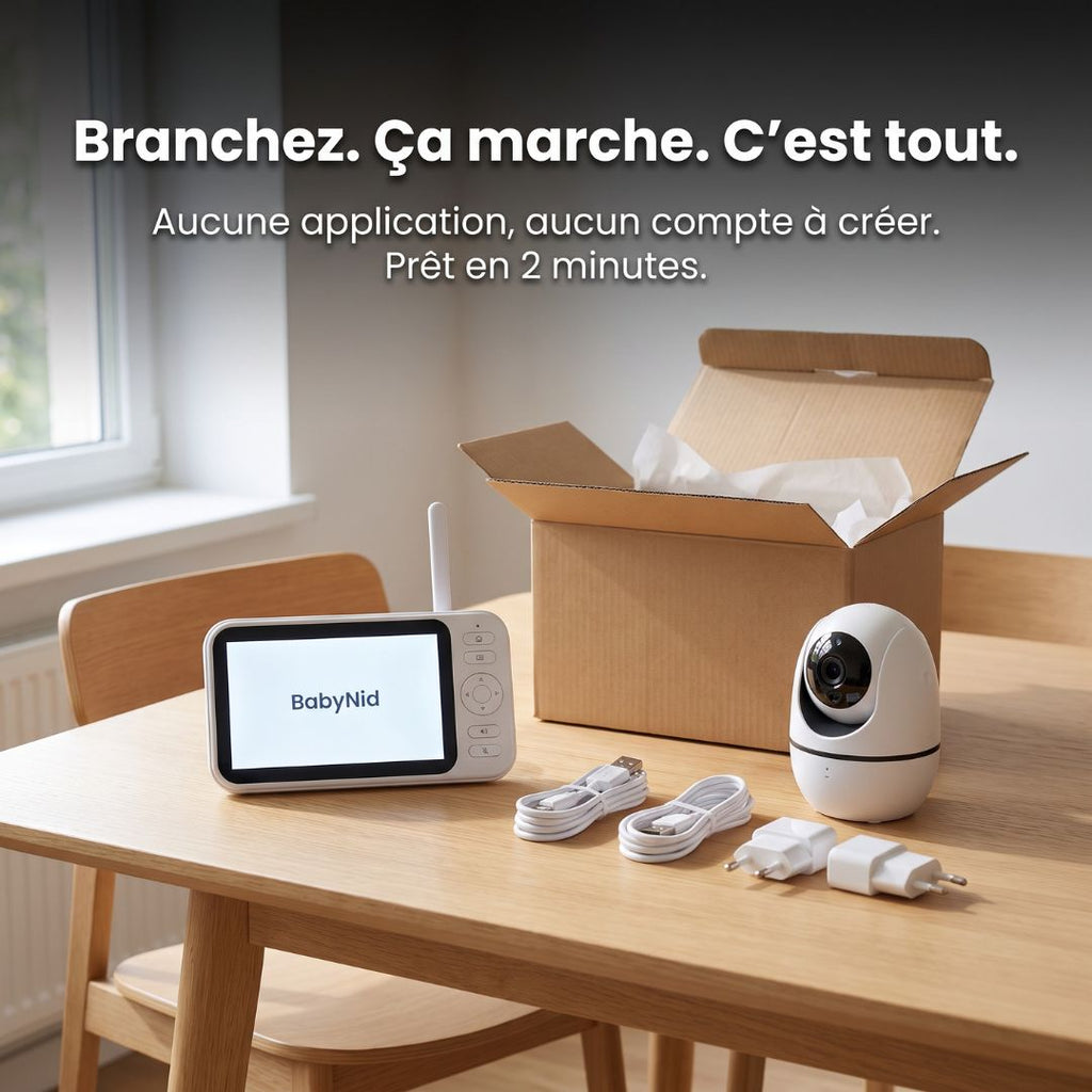 Babyphone Sans Onde — Grand Écran 5"