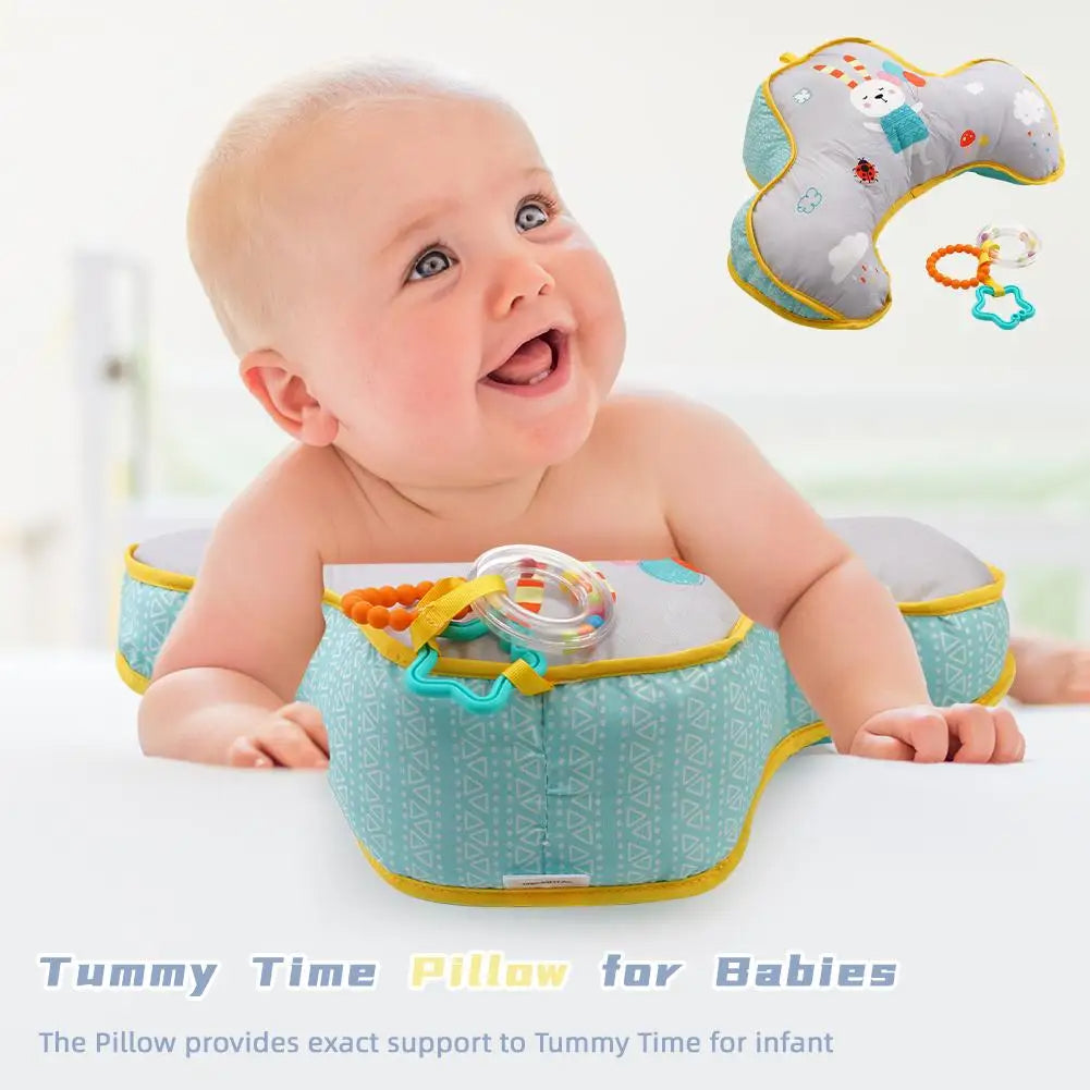 Baby Pillow Tummy Time Toy Lying Pillow High Contrast Baby Sensory Toy
