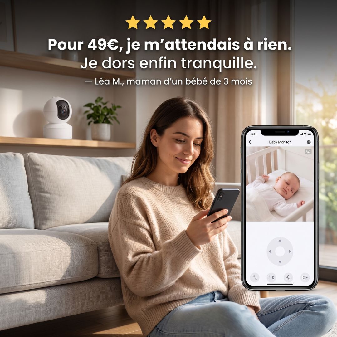 Caméra Bébé Connectée — Vision Nocturne