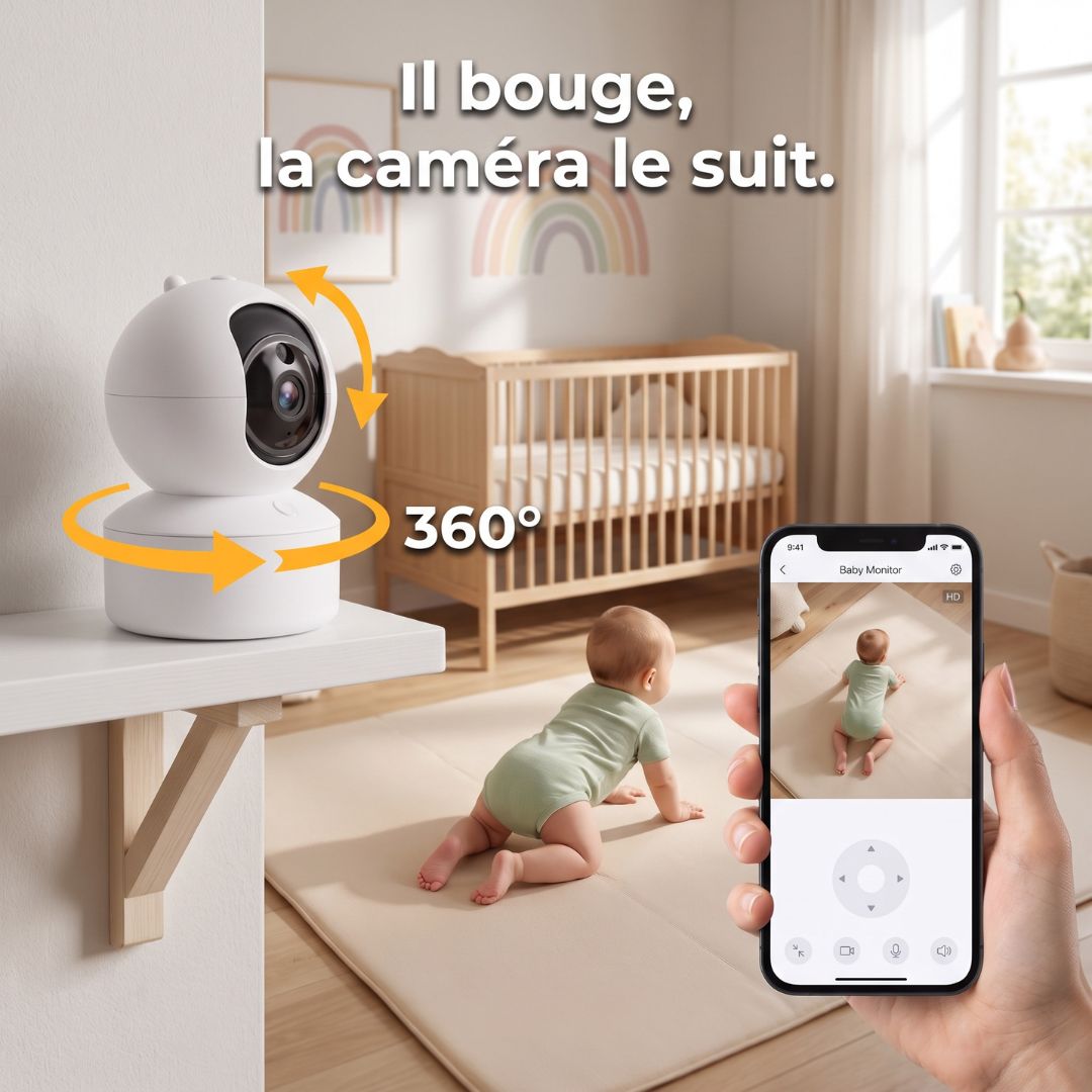 Caméra Bébé Connectée — Vision Nocturne