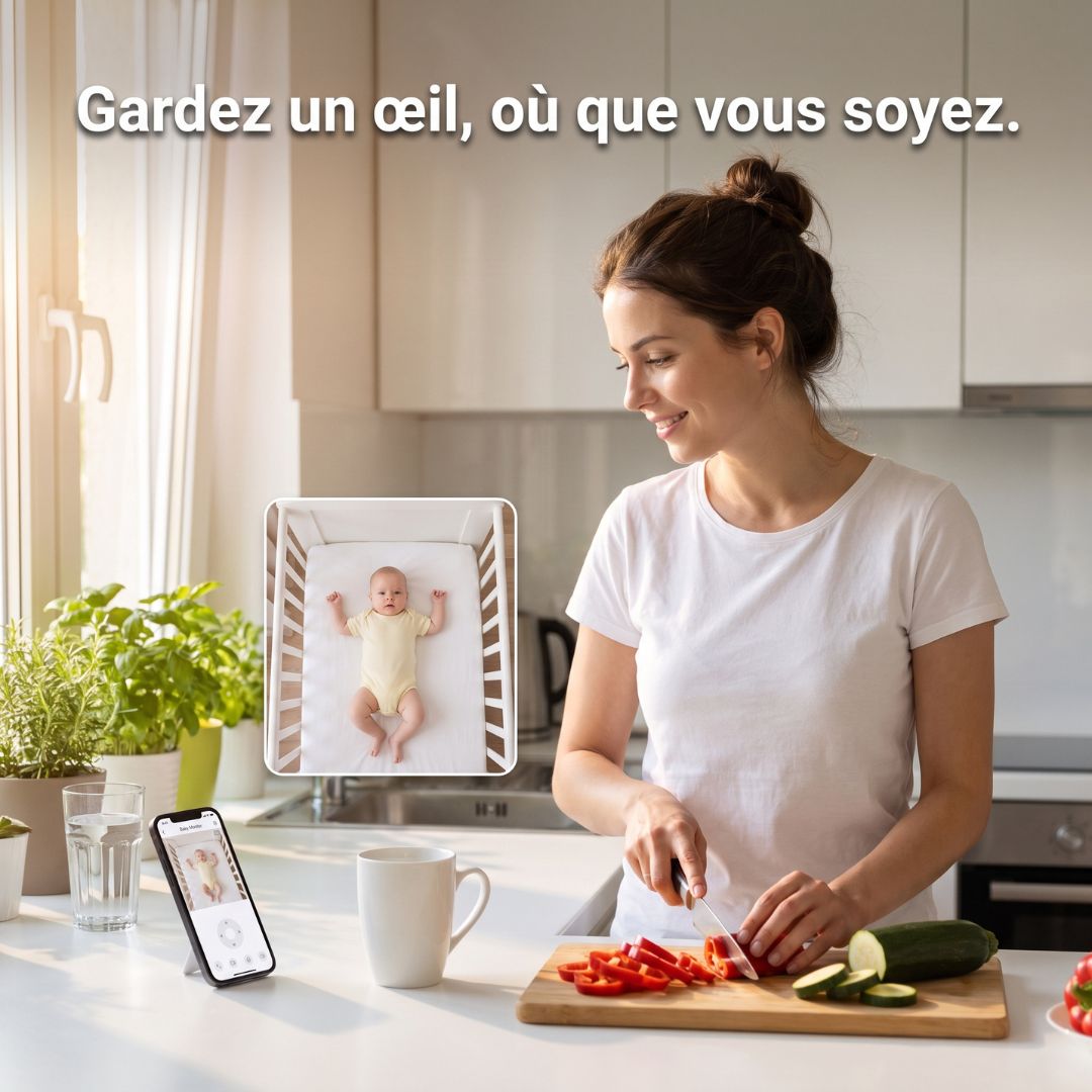 Caméra Bébé Connectée — Vision Nocturne
