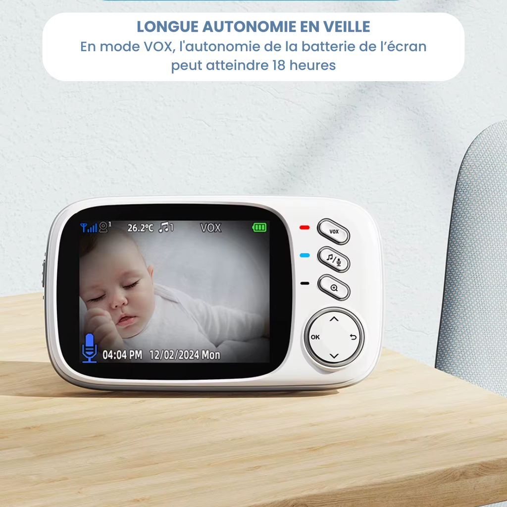 Babyphone Video Sans Onde — Ecran 3.2"