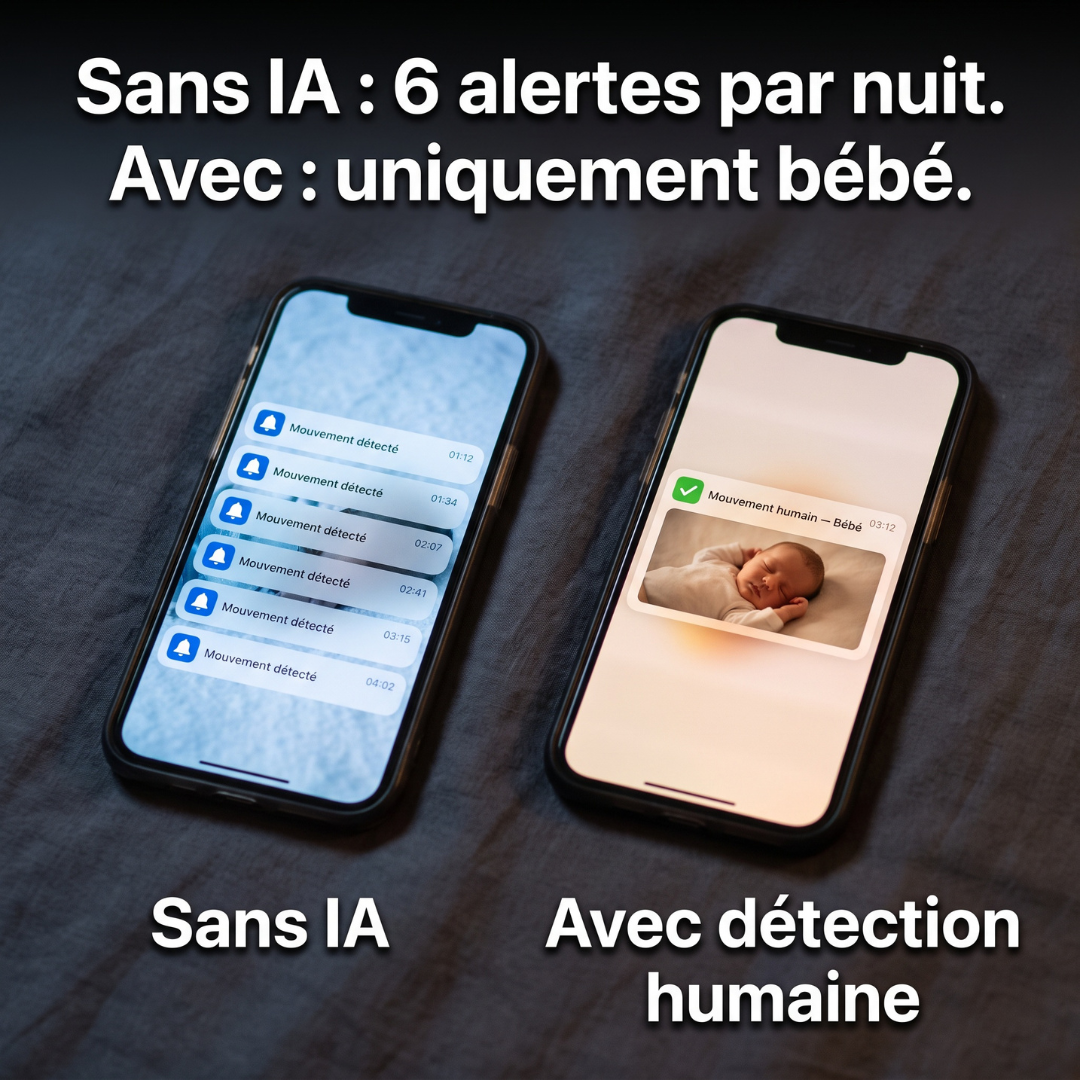 Caméra Bébé — Détection Humaine Intelligente