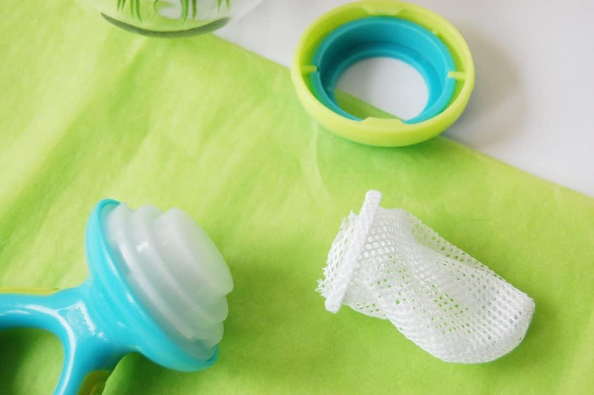 - the Nibbler - Grignoteur Pour Fruits, Légumes, ... - Avec Capuchon De Protection - Sans BPA - Aqua - 6+ Mois