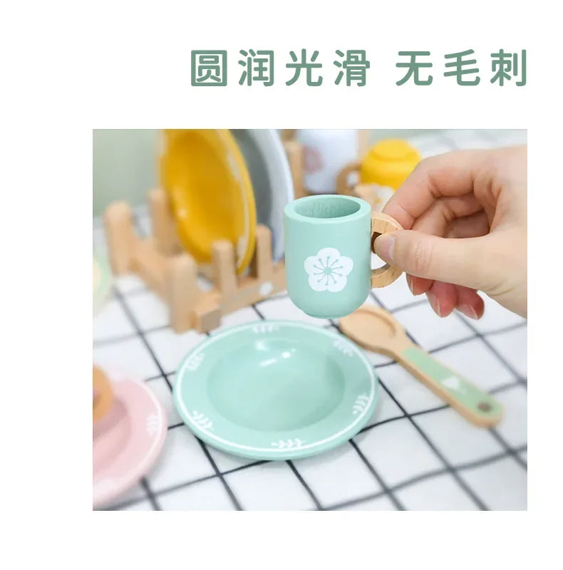 Montessori Simulation Plates Dishes  Toy