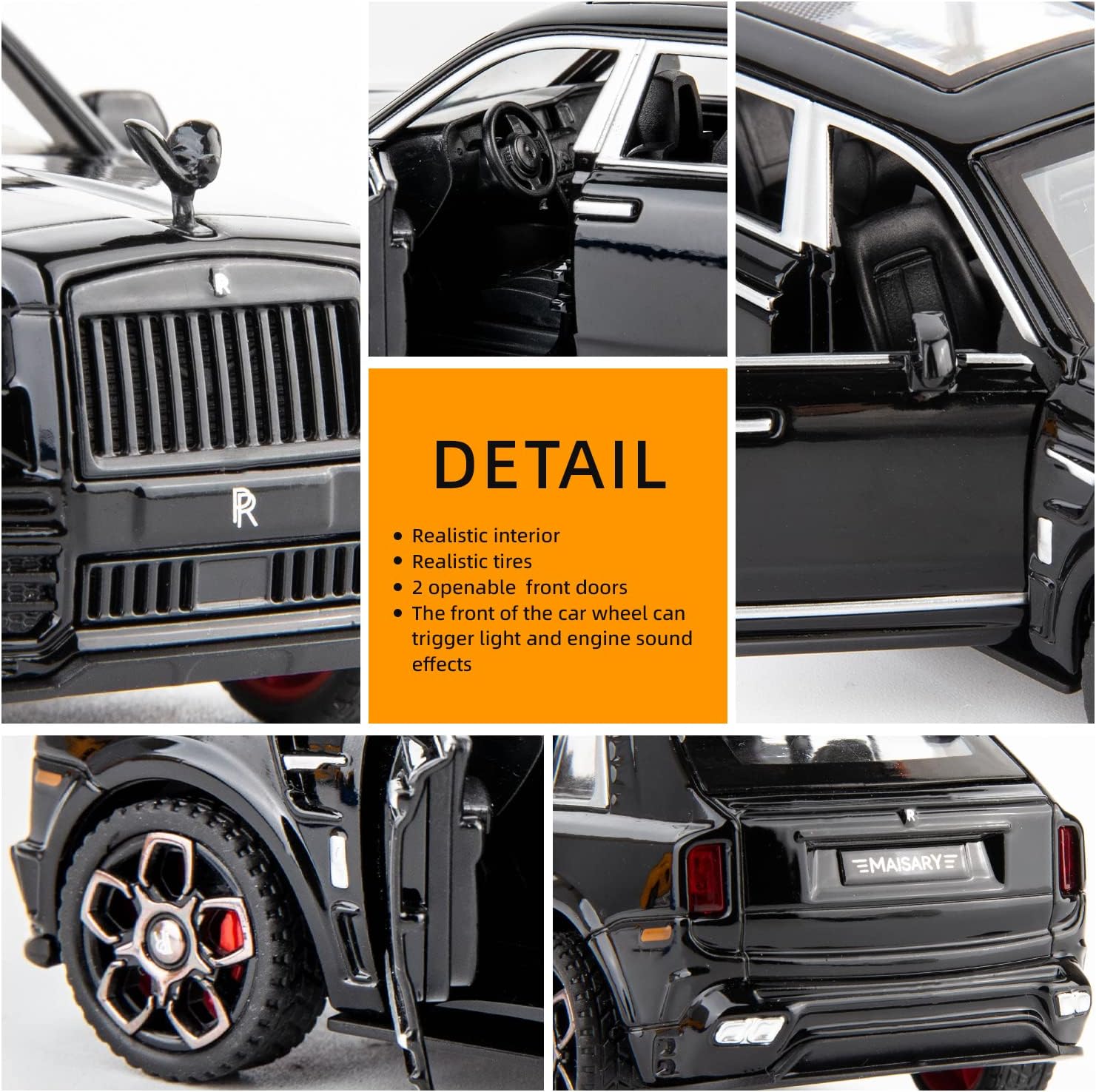 1:32 Rolls Royce Cullinan SUV - Diecast Metal Toy