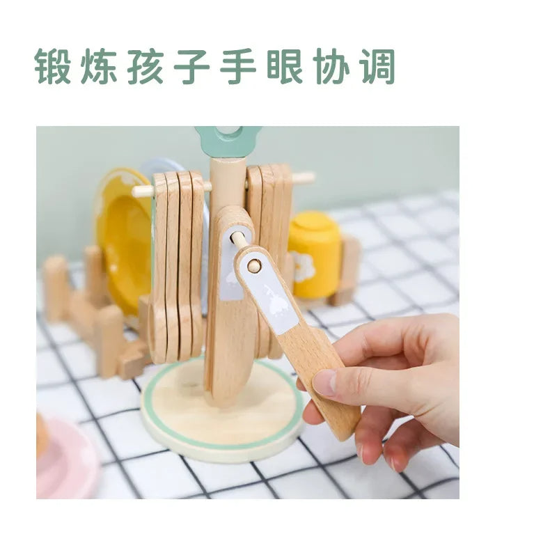 Montessori Simulation Plates Dishes  Toy