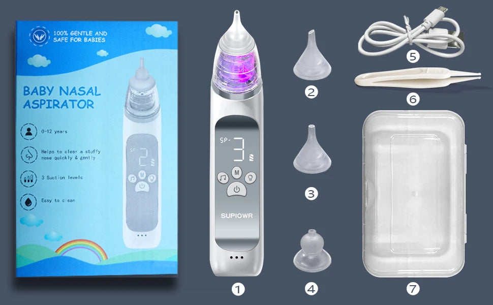 Baby Electric Nasal Aspirator Nose Suction Device