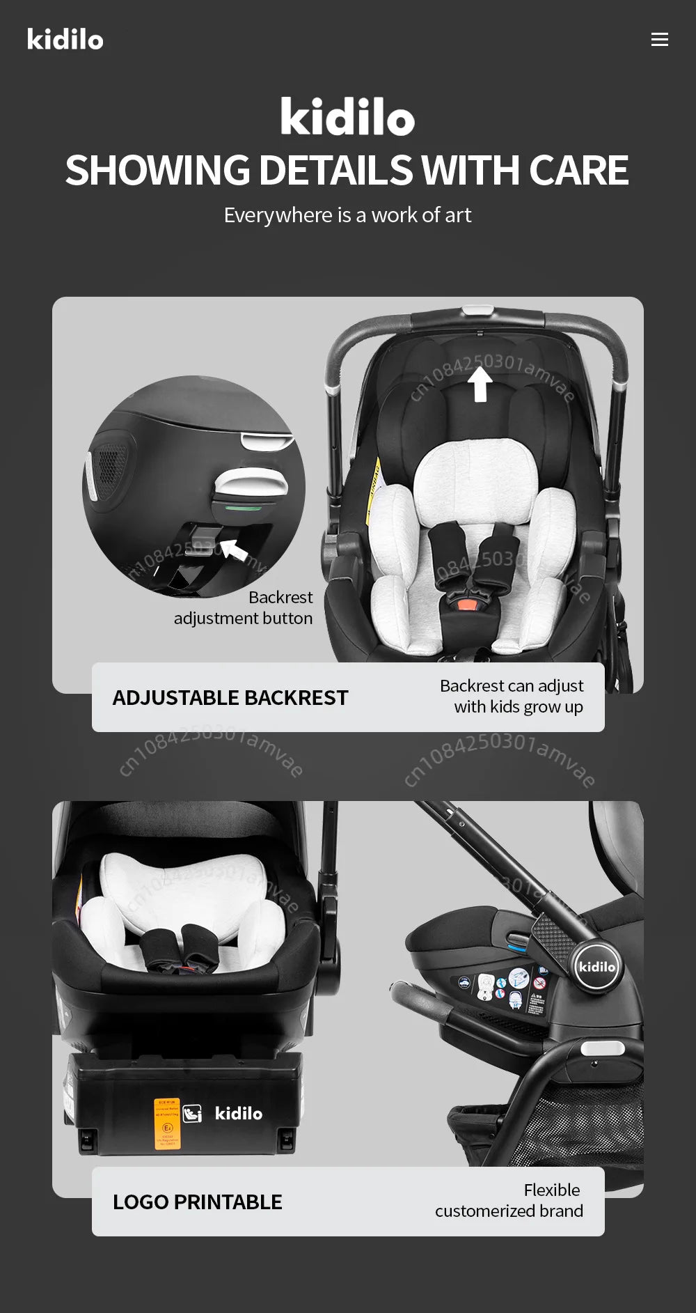 Multi functional newborn baby sleeping basket, baby safety seat, baby stroller, multi-purpose portable four-wheel stroller