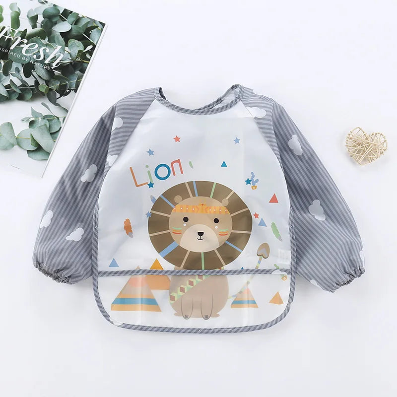 Écharpe à manches longues rayée imperméable pour bébé
