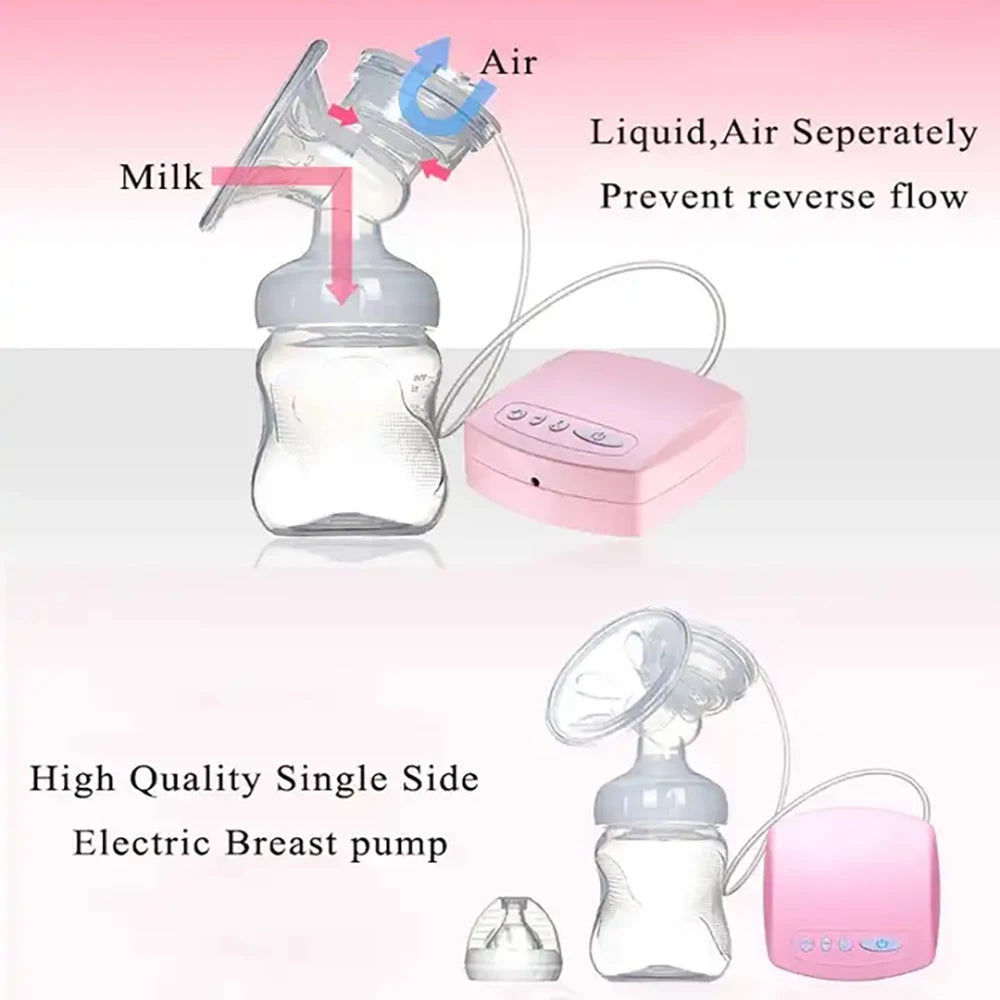 Electric Breast Pump Single Side Suction Powerful Automatic Massage Postpartum Breast Milk Extractor Silent Milk Extractor