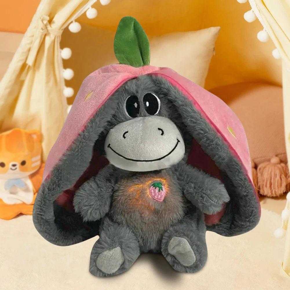 Breathing Stuffed Doll Baby Soother Sleeping Doll Donkey