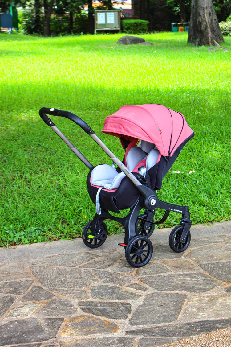 4-in-1 multifunctional newborn stroller Lightweight foldable car seat Two-way high-view baby stroller Infant Carrier