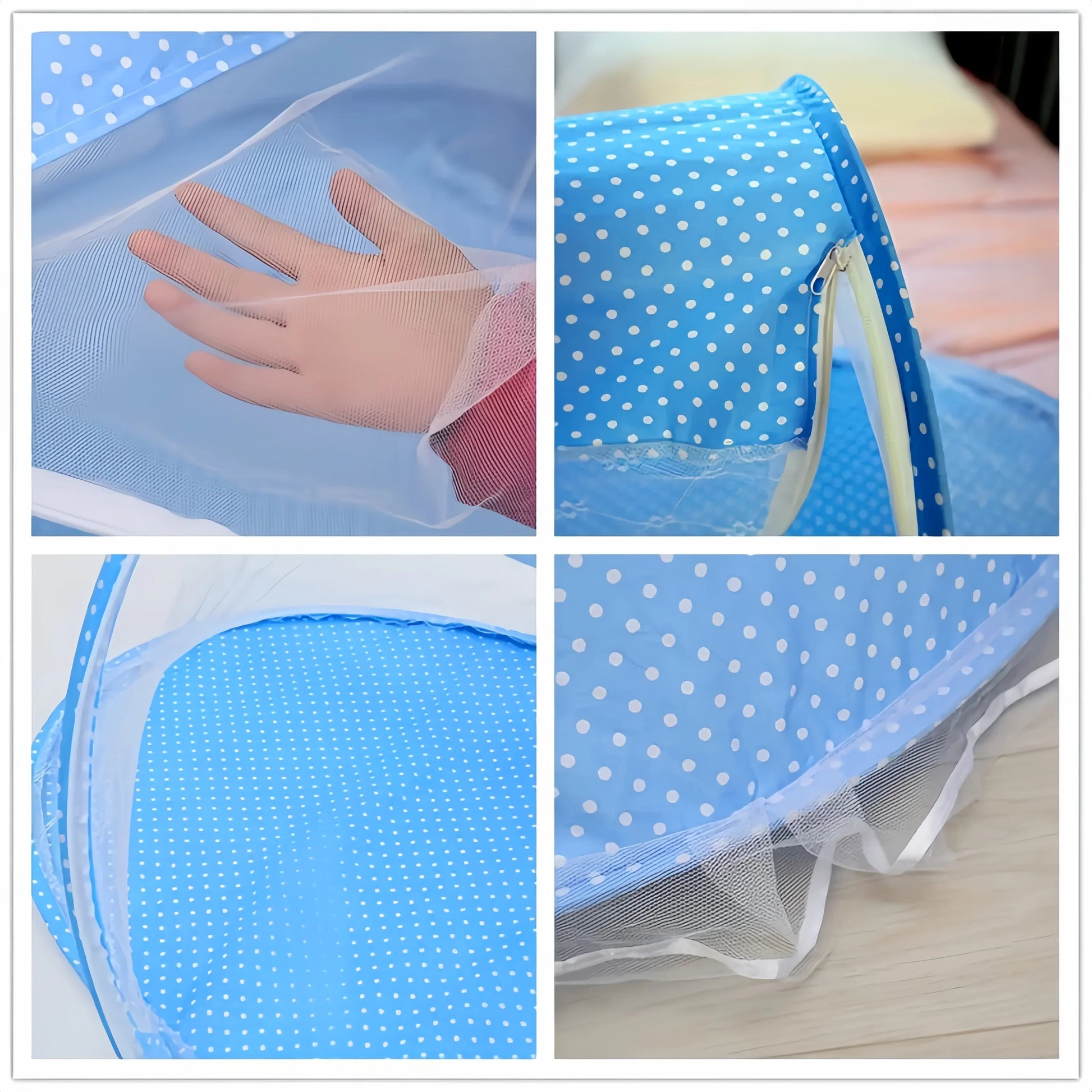 Moustiquaire pliable et portable pour lit de bébé, tente anti-moustiques pour nouveau-né