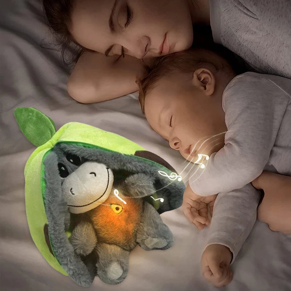 Breathing Stuffed Doll Baby Soother Sleeping Doll Donkey