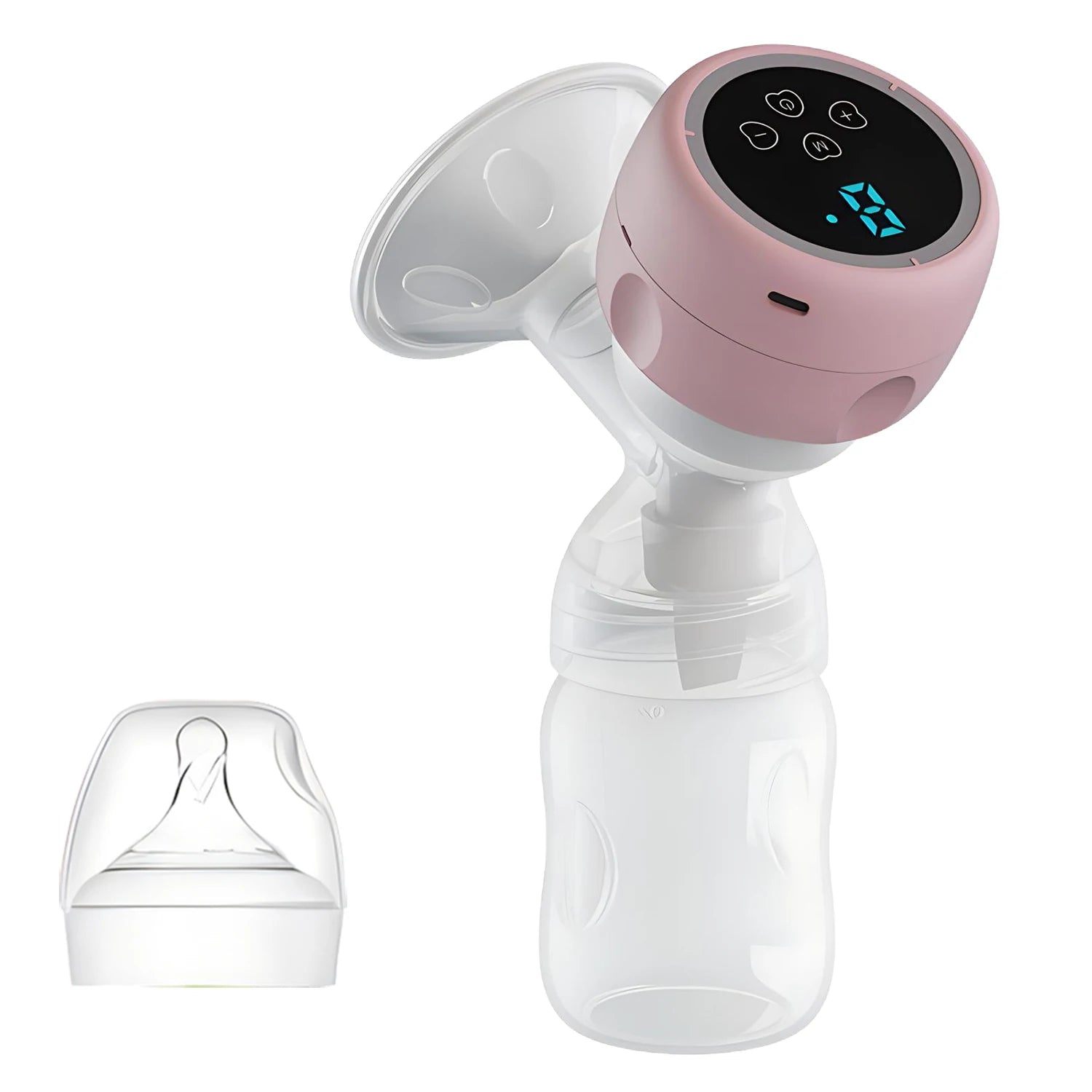 Electric Breast Pump Breast Pump with LED Screen Milk Puller for Breastfeeding Low Noise Anti-Backflow Comfort Milk Collector
