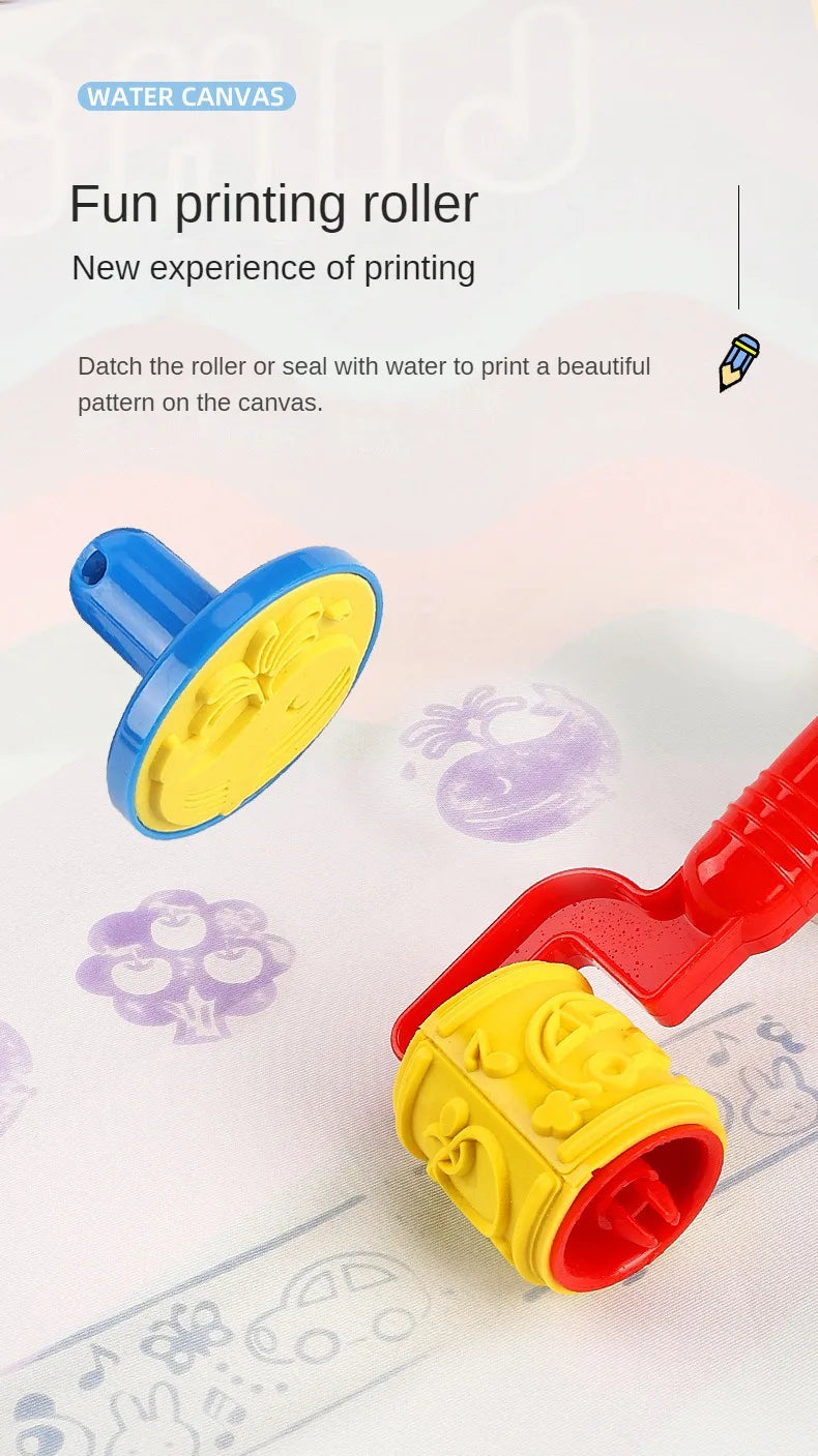 Tapis de dessin magique à l'eau, coloriage et gribouillage avec stylos magiques réutilisables