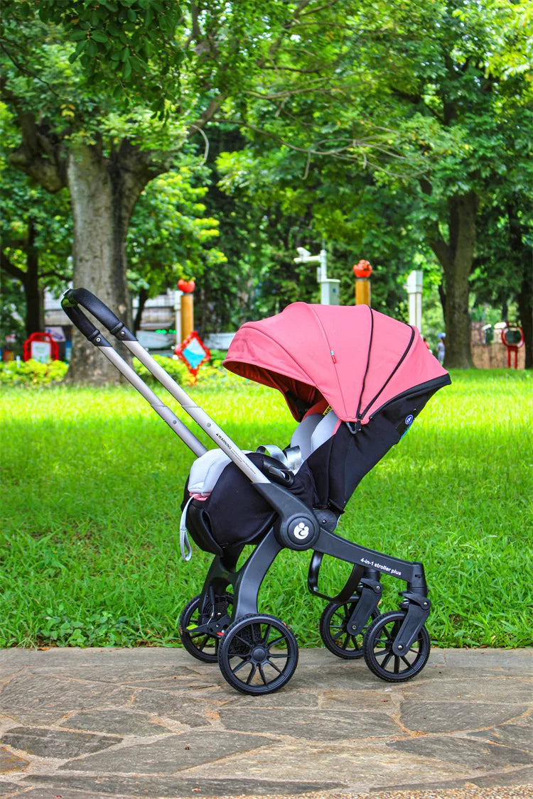 4-in-1 multifunctional newborn stroller Lightweight foldable car seat Two-way high-view baby stroller Infant Carrier