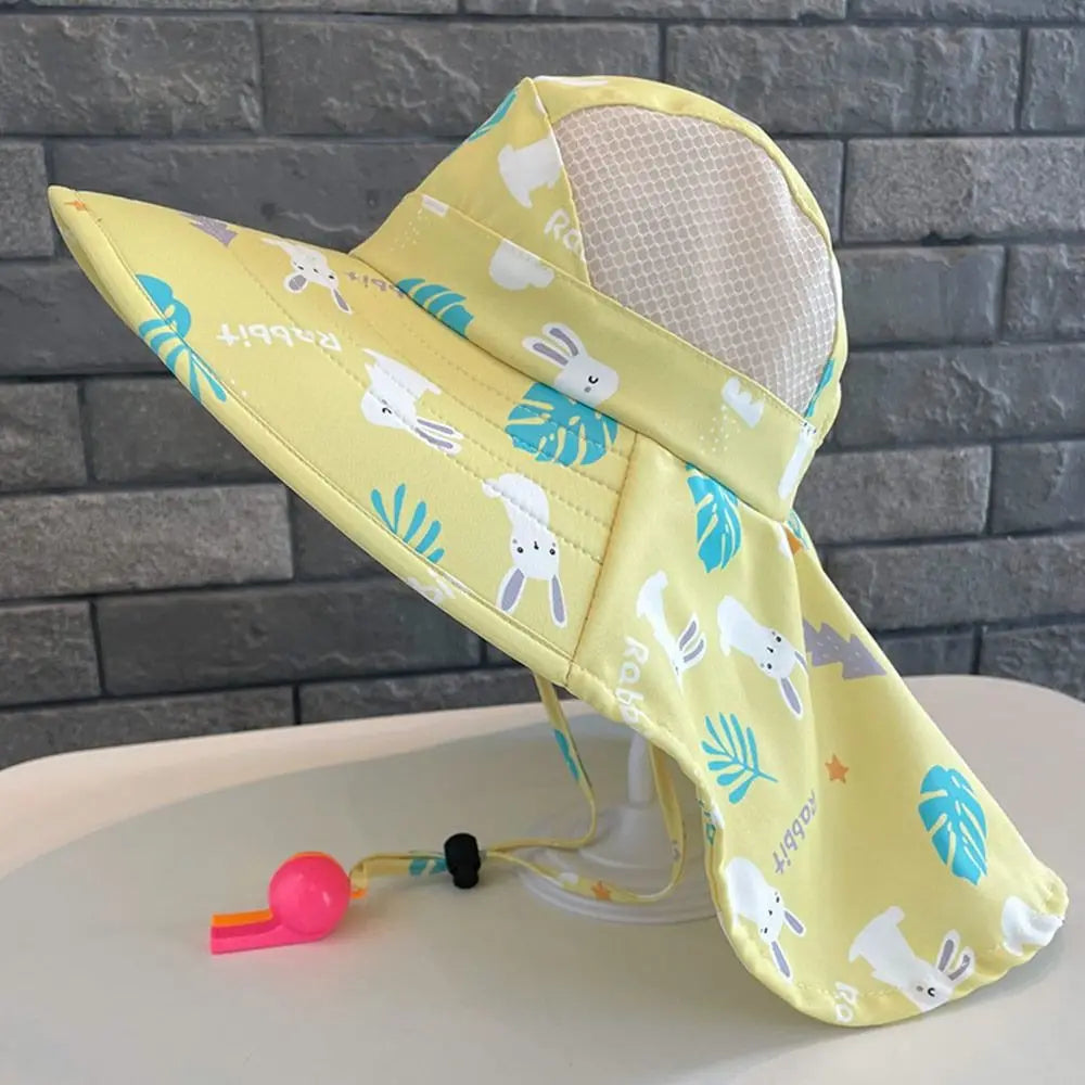 Chapeau de soleil d'été pour bébé avec sifflet pour filles et garçons