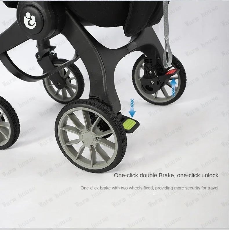4-in-1 multifunctional newborn stroller Lightweight foldable car seat Two-way high-view baby stroller Infant Carrier