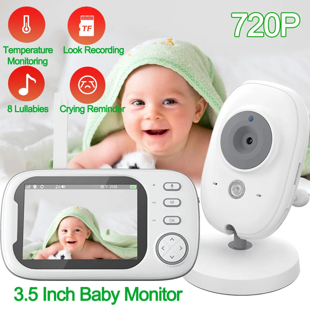 Cdycam Nouveau moniteur vidéo sans fil pour bébé avec vision nocturne