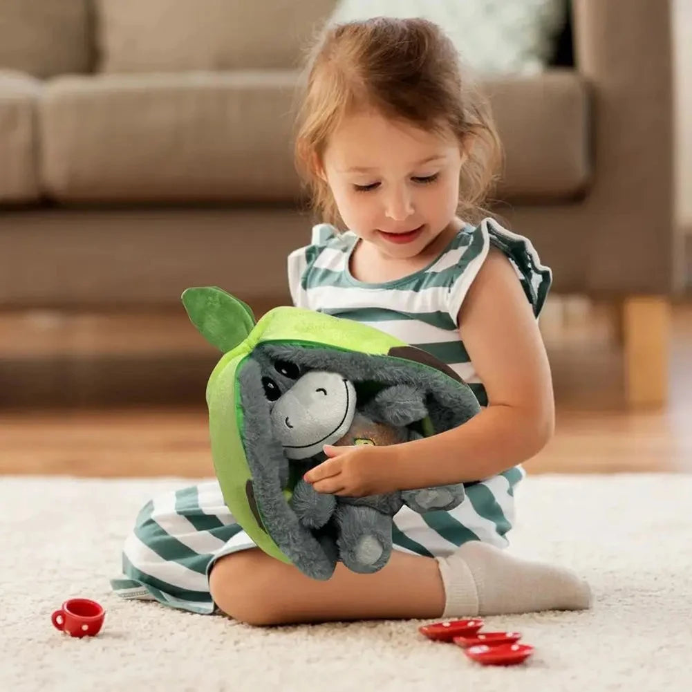 Breathing Stuffed Doll Baby Soother Sleeping Doll Donkey