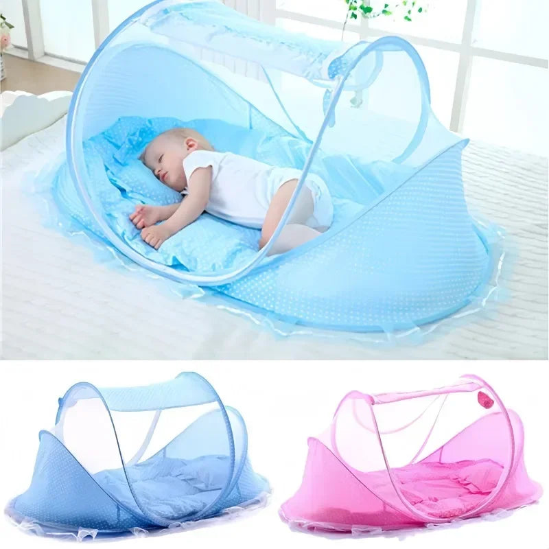 Moustiquaire pliable et portable pour lit de bébé, tente anti-moustiques pour nouveau-né