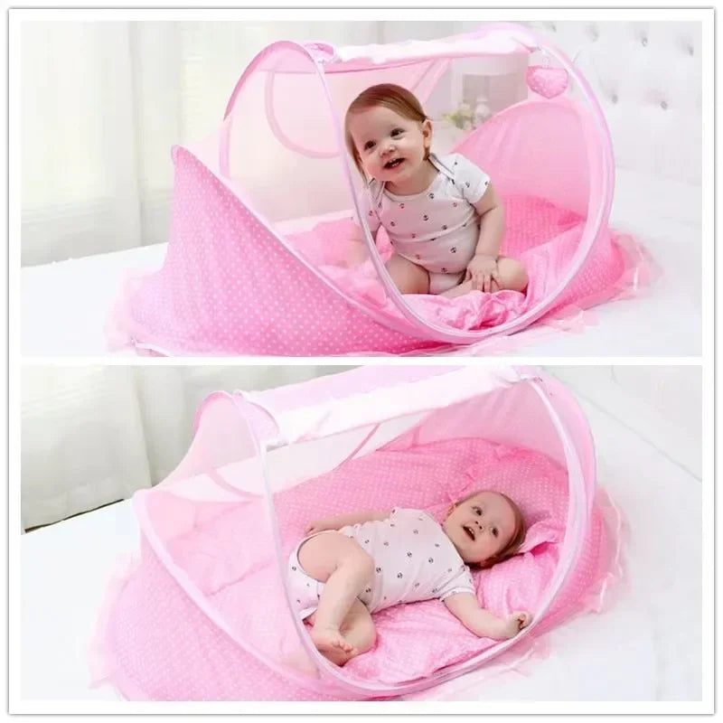 Moustiquaire pliable et portable pour lit de bébé, tente anti-moustiques pour nouveau-né