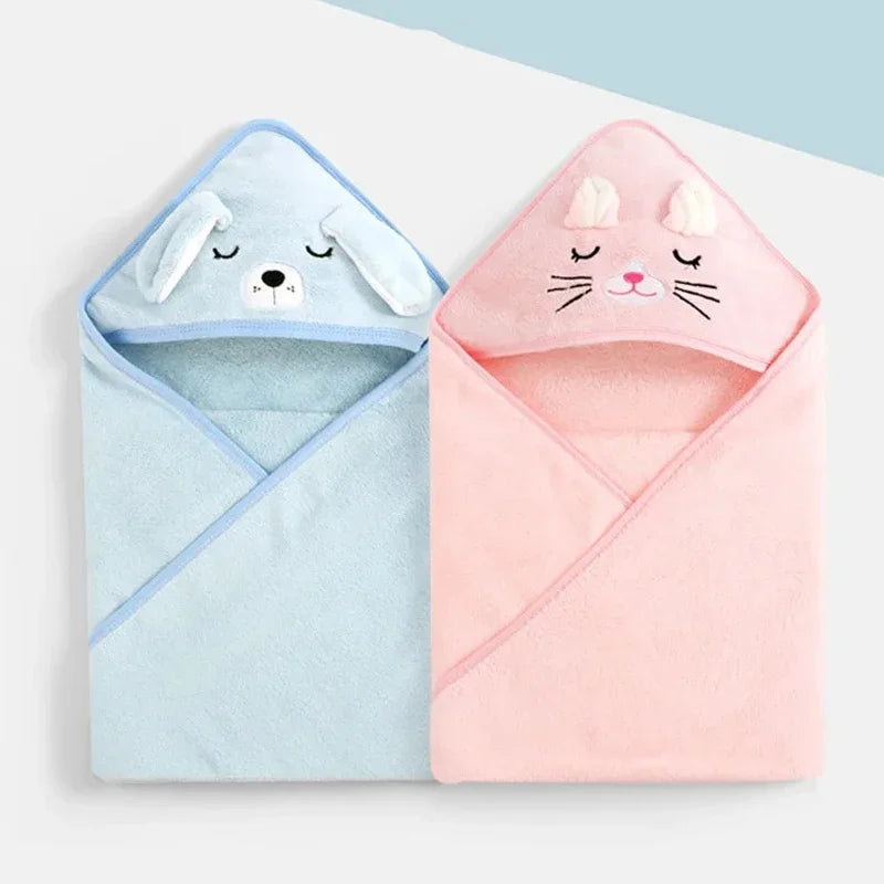 Cartoon Animal Baby Hooded Bath Towels