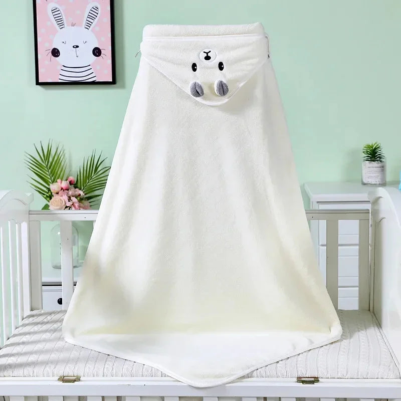 Cartoon Animal Baby Hooded Bath Towels