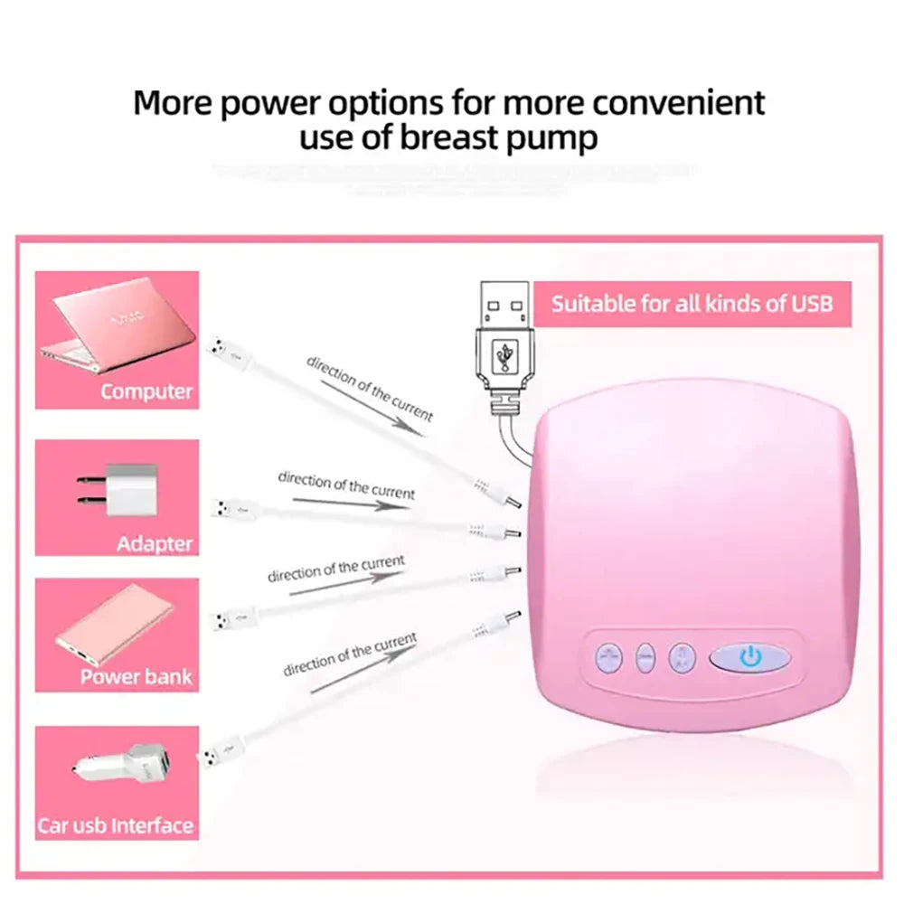 Electric Breast Pump Single Side Suction Powerful Automatic Massage Postpartum Breast Milk Extractor Silent Milk Extractor
