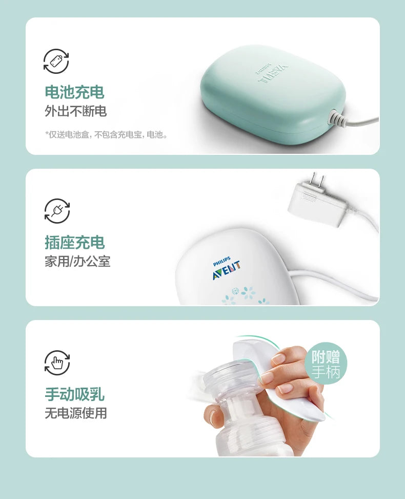 PHILIPS AVENT unilateral automatic breast pump portable Intelligent massage lactation Petal massage pad imitate baby suck