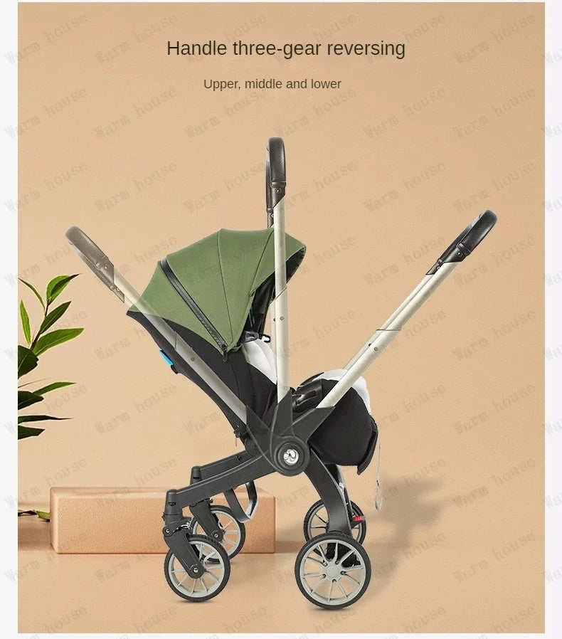 4-in-1 multifunctional newborn stroller Lightweight foldable car seat Two-way high-view baby stroller Infant Carrier