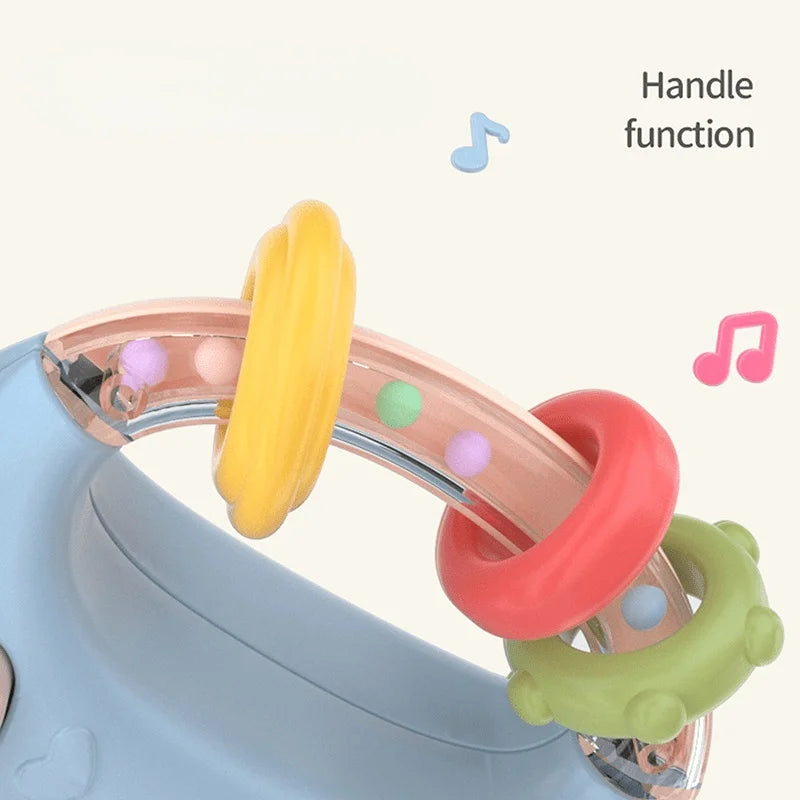 Biberon musical pour bébé, sucette, anneau de dentition souple pour nouveau-né