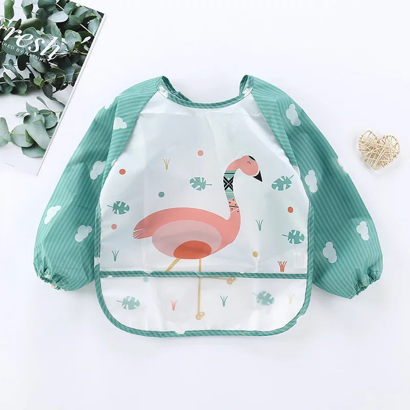Écharpe à manches longues rayée imperméable pour bébé